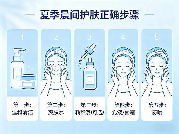 夏季护肤有什么先后顺序?夏天护肤的正确步骤